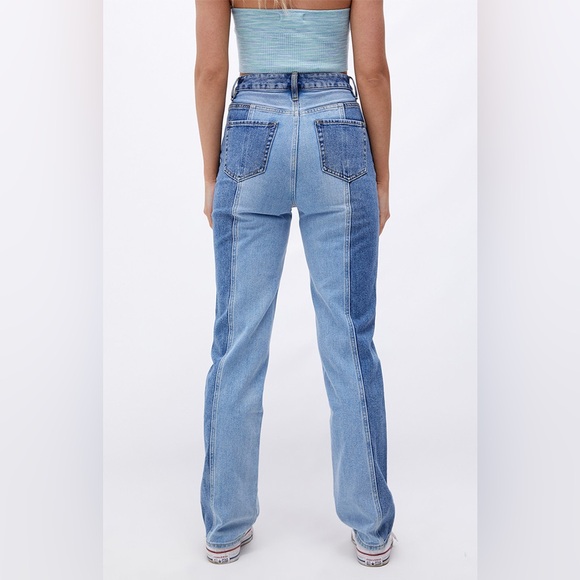 Pacsun Jeans women Eco Two-Tone '90s Boyfriend straight leg vintage‎ inspired 27 - Picture 4 of 13